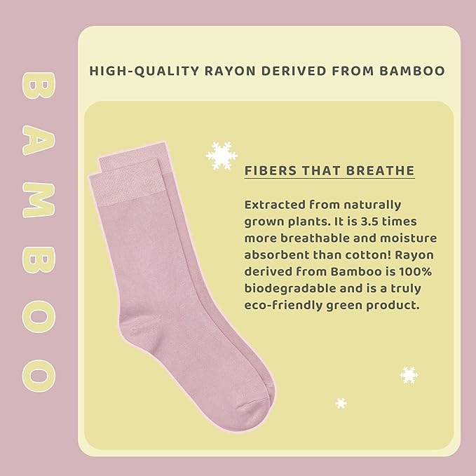 Kids Thin Rayon Bamboo School Crew Socks Uniform Dress Boys/Girls Soft Youth Socks 6 Pairs