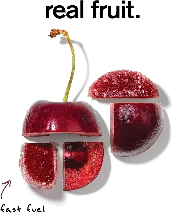 Skratch Labs Energy Chews | Caffeine Gummies for Running, Cycling, and Sports Performance | Gel Alternative | Sour Cherry (10 Pack) | Gluten Free, Vegan