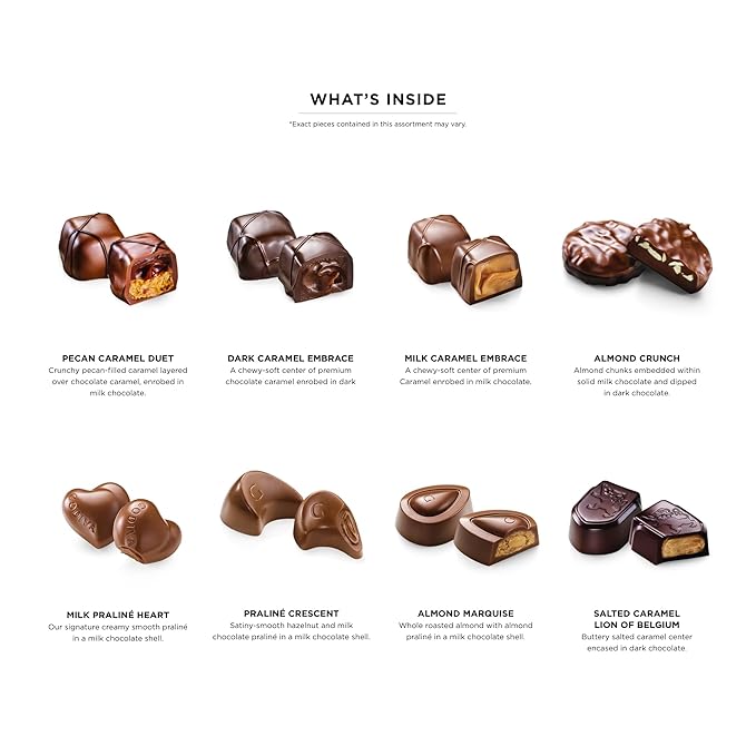 Godiva Chocolatier Gourmet Chocolate Gift Box – 18-Piece Assorted Chocolates for Birthday, Anniversary, Congratulations,– Assorted Chocolate Candy Assortment with Praline, Caramel, Ganache
