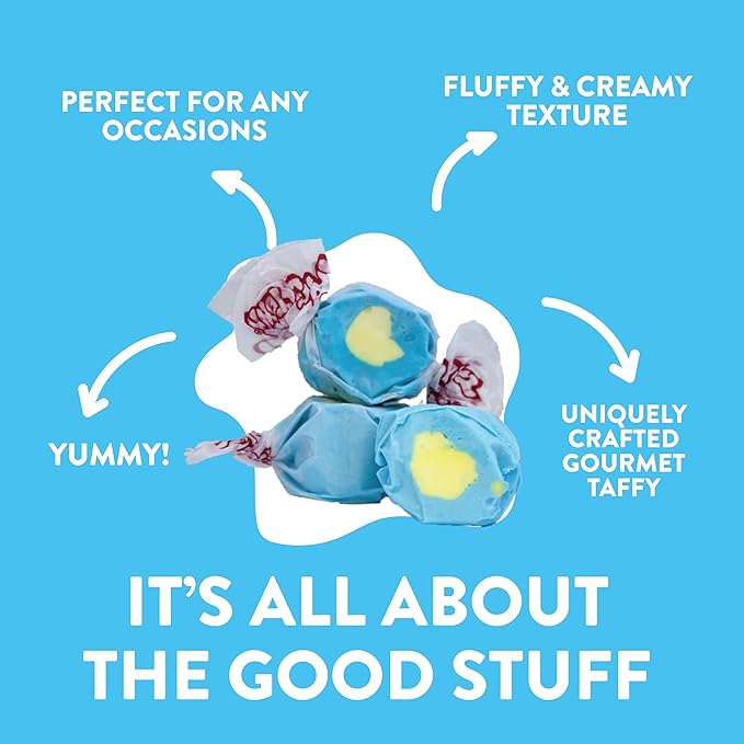 Taffy Town Saltwater Taffy, Passion Fruit, 2.5Lb