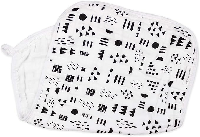 HonestBaby Baby Organic Cotton Multi-layer Burp Cloths Multipack, Pattern Play, One Size US