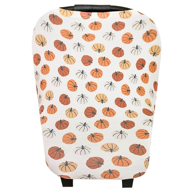 Copper Pearl Multi-Use Cover: Car Seat Covers, Nursing Cover, and Stroller Cover for Sun - Stretchy Fabric, All-Season Use, Stylish Designs, Easy Access for Moms - Karver