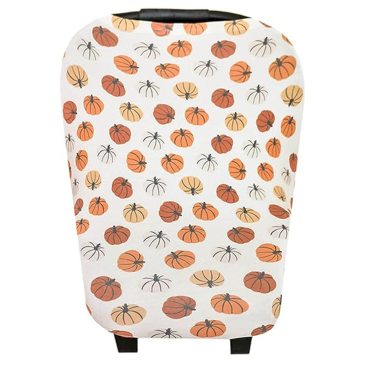 Copper Pearl Multi-Use Cover: Car Seat Covers, Nursing Cover, and Stroller Cover for Sun - Stretchy Fabric, All-Season Use, Stylish Designs, Easy Access for Moms - Karver