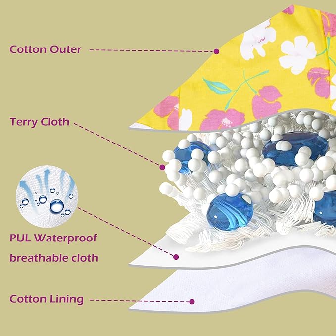 BIG ELEPHANT Potty Training Underwear - 10 Pack, 100% Cotton Absorbent Unisex Toddler Pee Pants for Boys Girls