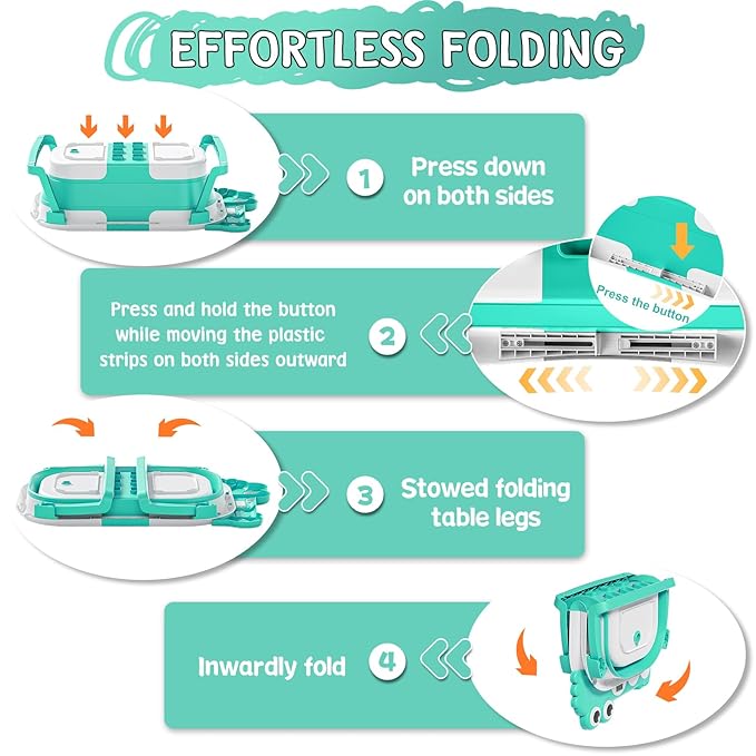 MoreFeel Collapsible Baby Bathtub for Newborn with Thermometer & 1 Hooded Towel & 1 Soft Floating Cushion,Portable Travel Bathtub with Drain Hole, Durable Foldable Baby Tubs for Infants to Toddler