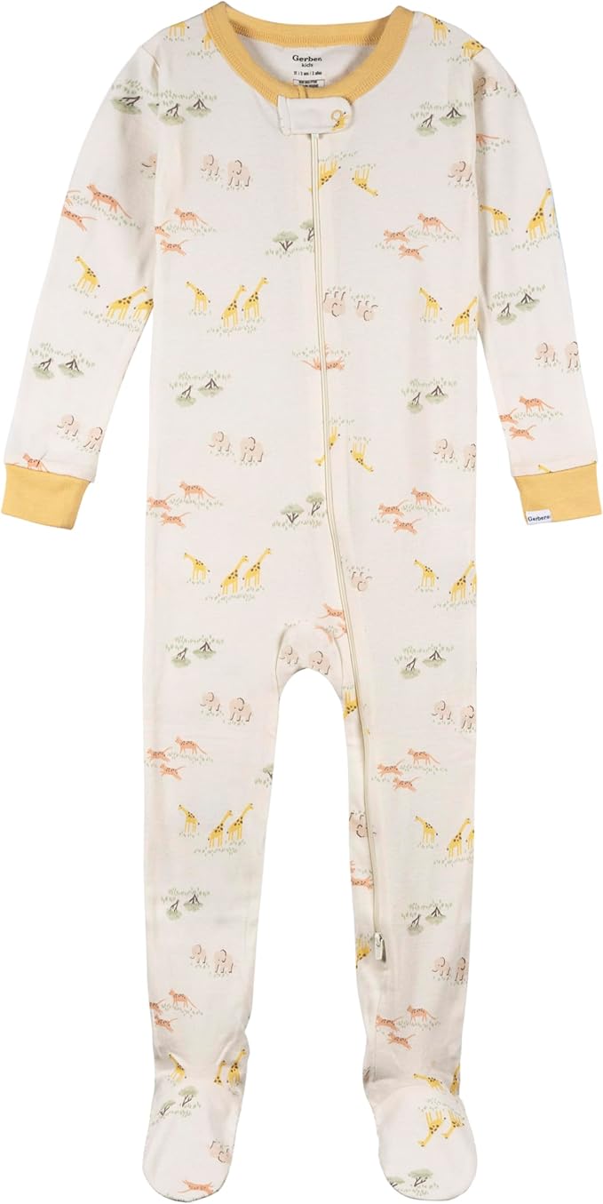 Gerber Unisex-Baby 4-Pack Footed Pajamas
