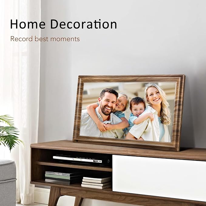 16 Inch Large Digital Picture Frame, Canupdog Digital Photo Frame with 32GB Storage Wall Mountable, Auto-Rotate, Motion Sensor Share Photo Video via App