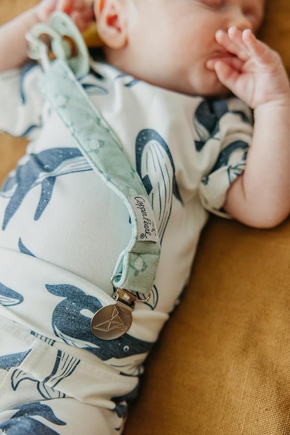 Binky Clip 3 Pack Set "Cove" by Copper Pearl