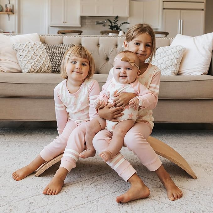 Babysoy Long Sleeve Unisex Lounge Set - Organic 2-Piece PJ Playwear Sets for Baby and Toddler