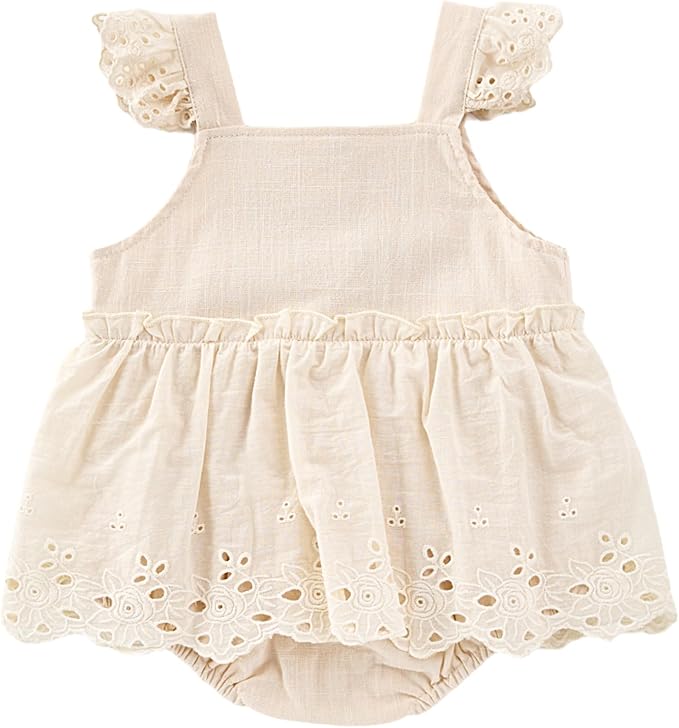 Toddler Baby Girl Summer Floral Sleeveless Romper - Ideal for 3M - 24M