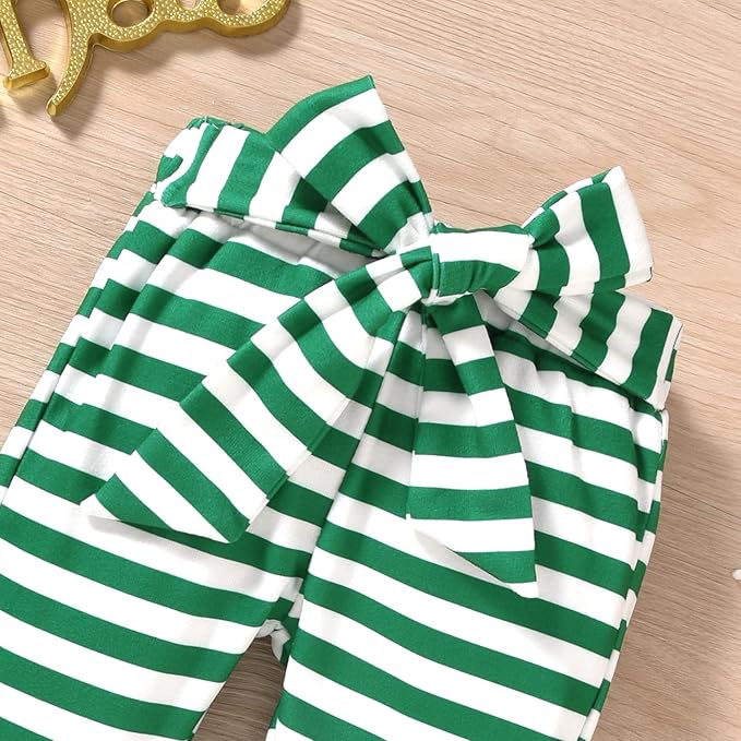 Aalizzwell Preemie Newborn Infant Baby Girls Clothes Ribbed Romper Bodysuit Pants Set Fall Winter Outfits