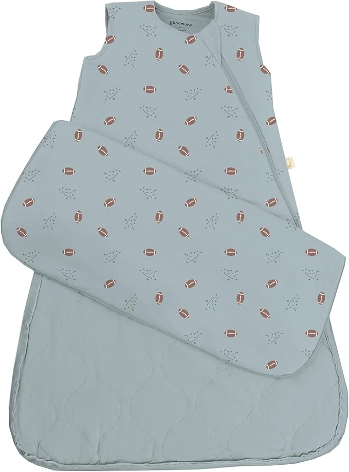 GUNAMUNA günamüna Unisex Baby, Toddler Wearable Blanket, Sleeping Bag Bamboo Rayon, Sleep Sack with Diaper Zipper, 2.6 TOG