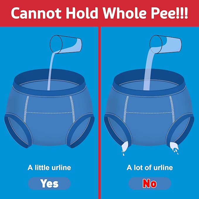 BIG ELEPHANT 10-Pack Baby Potty Training Underwear, Soft 100% Cotton Absorbent Training Pants for Boys & Girls, Ages 12M-10Y