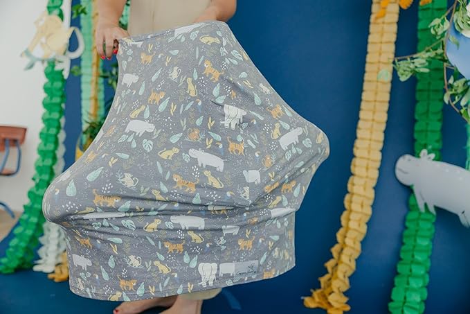 Copper Pearl Multi-Use Cover: Car Seat Covers, Nursing Cover, and Stroller Cover for Sun - Stretchy Fabric, All-Season Use, Stylish Designs, Easy Access for Moms - Bengal