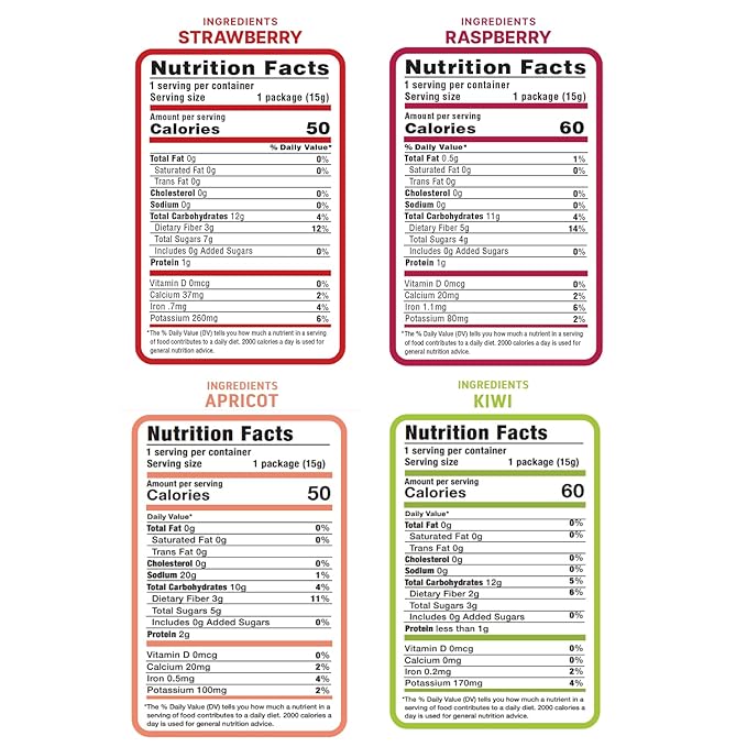 Nature’s Turn Freeze-Dried Fruit Crisps – Healthy, Gluten-Free, Crispy & Delicious, Plant-Based Snack, Ideal for Cereal, Smoothies, School Lunches, & On-the-Go, Sour Variety, Pack of 8 (0.53 oz Each)