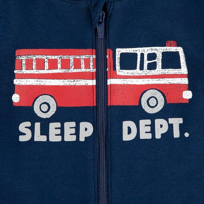 HUGGIES unisex-baby 3-pack Footed Coverall Pajamas