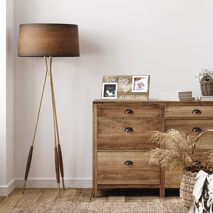 Baby Sonogram Picture Frame for 3" x 3" Ultrasound Photo - Pregnancy Announcements Ideas - Gender Reveal Baby-Shower Gift - New Mom Expecting Parents to Be Keepsake Gifts - Nursery Décor