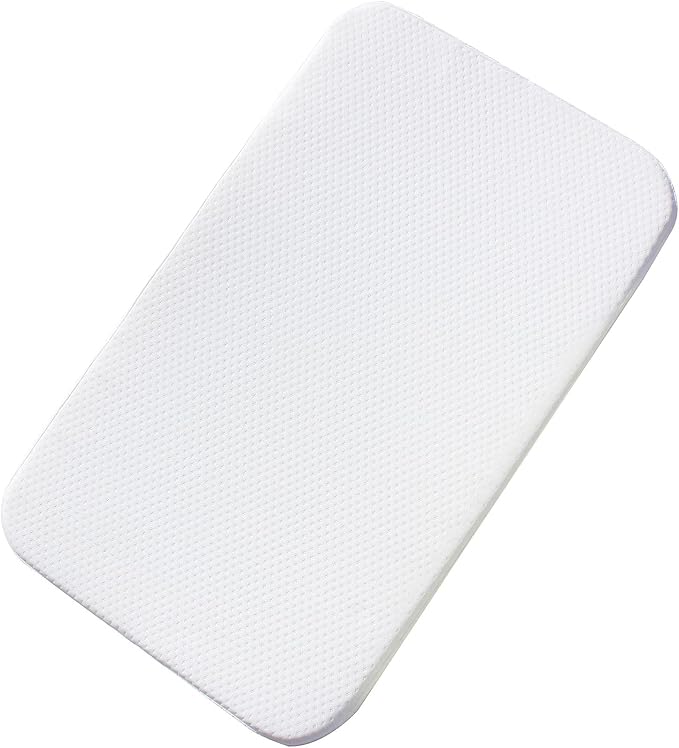 Mecc ecoh Baby Bassinet Mattress, 100% Breathable Cover, Water-Resistant Lining, Rectangle 33"x19"x2" Fit for HARPPA/YADAQE/Bellababy/Evolur Stellar/KoolerThings 3 in 1 Bassinet