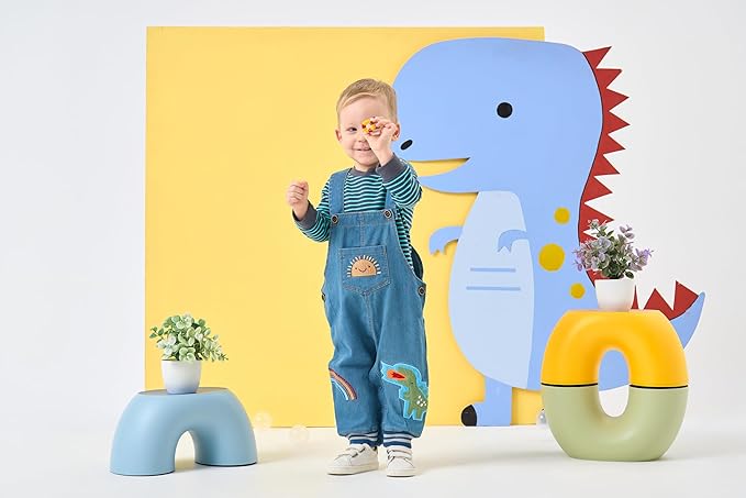 Cute Baby Boy Clothes Suit Toddler Boys' Striped long Sleeve T-Shirt+Denim Overalls Jumpsuit Pants Outfits Sets