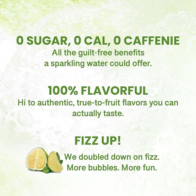 CHI FOREST Pomelo Sparkling Water Beverage, Zero Sugar Drinks, Zero Artificial Flavor, 11.16 fl oz Cans (Pack of 24)