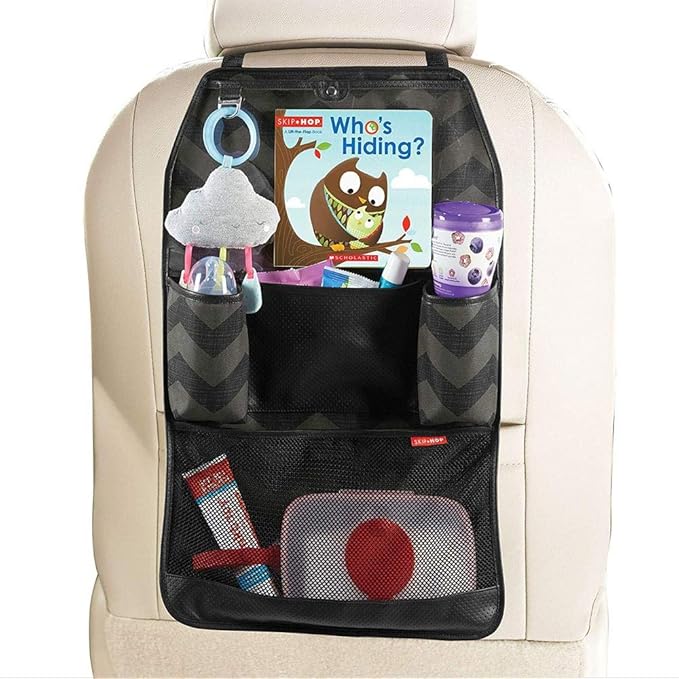 Skip Hop Back Seat Car Organizer, Style Driven, Black, 0.6 lb
