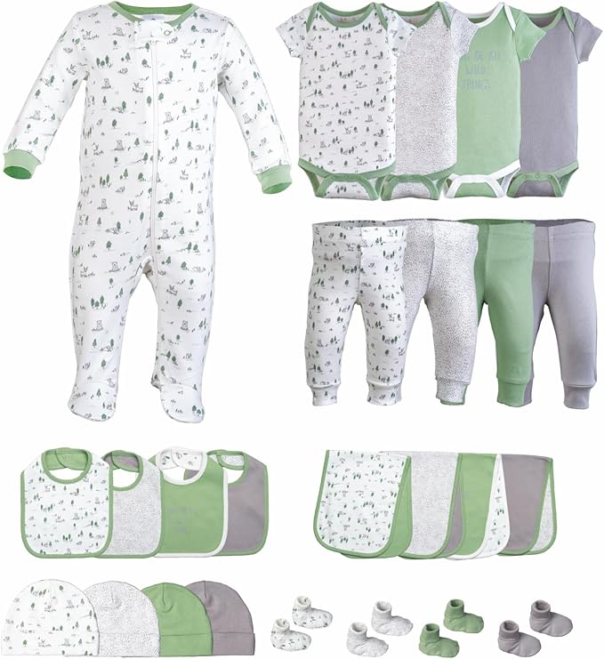 Baby Girl Clothes – 100% Cotton, Soft & Breathable Newborn Essentials and Gifts, Fits 3 to 6 Months