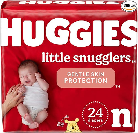 Heavy Absorbency Disposable Unisex Little Snugglers Newborn Baby Diaper, 288 per Case