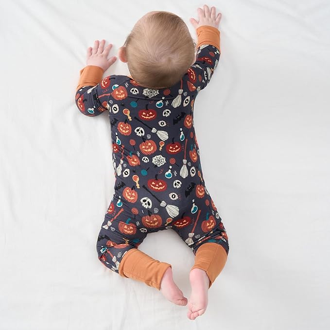 pureborn Baby Boys Girls Sleeper Snug Fit Viscose from Bamboo Pajamas 0-24 Months