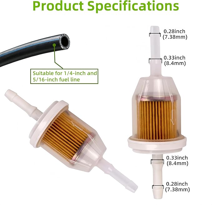 EZGO RXV & TXT Tune Up Kit (2008-Up RXV/2010-Up TXT) - Includes Air/Oil/Fuel Filters & Spark Plug | Golf Cart Maintenance Kit | Replaces OEM# 611879 | Ezgo Air Filter