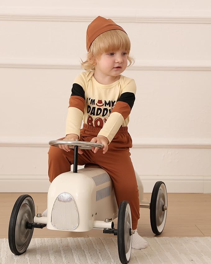 NZRVAWS Newborn Baby Boy Clothes Outfits Letter Prined Romper Pants Set Infant Baby Boy Clothing 0 3 6 9 12 18 Months