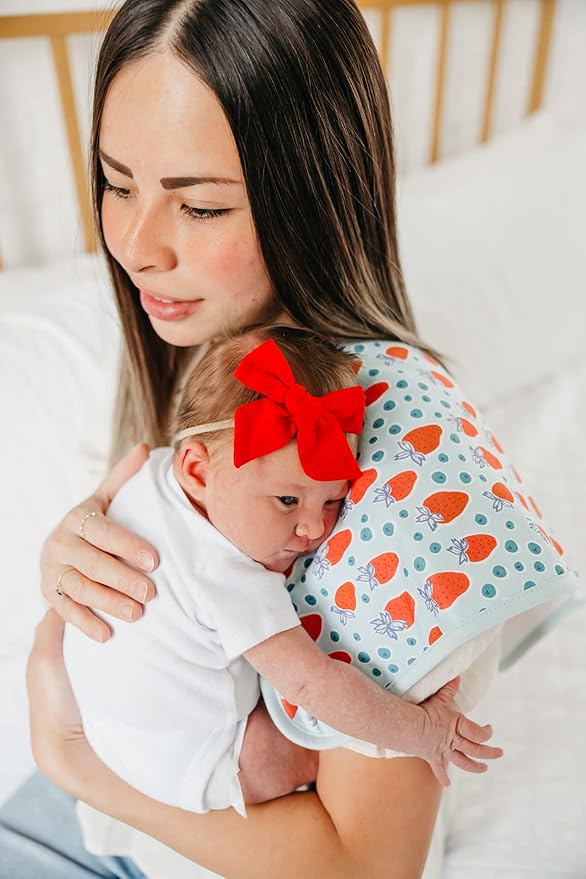 Copper Pearl Baby Burp Cloth Large 21''x10'' Size Premium Absorbent Triple Layer 3-Pack Gift Set Liberty