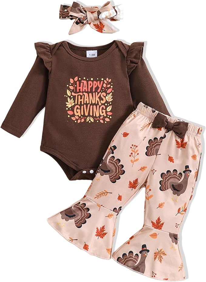 Baby Girl Clothes Newborn Infant Outfits Cute Summer Clothes Spring Romper Set+Hat+Headband