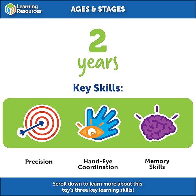 Learning Resources Smart Snacks ABC Lacing Sweets, Fine Motor Toy, 31 Pieces, Ages 2+