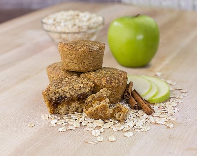 Bobo's Oat Stuff'd Bites, Apple Pie, 1.3 oz Bites (30 Pack Box), Gluten Free Whole Grain Snack, Vegan On-The-Go