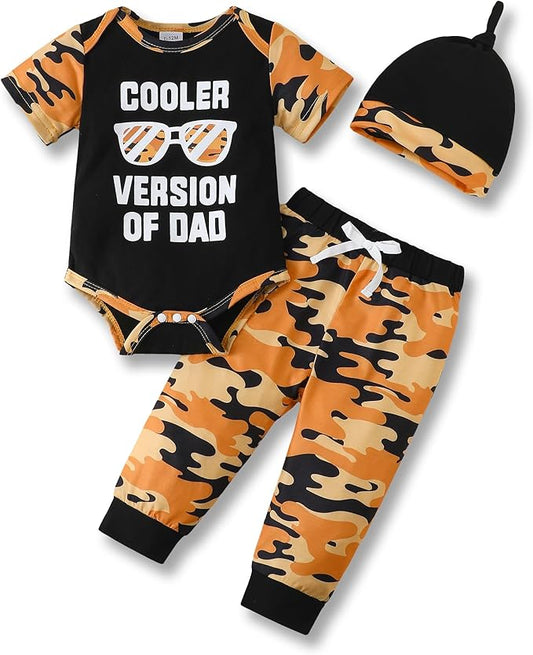 NZRVAWS Newborn Baby Boy Clothes Outfits Letter Prined Romper Pants Set Infant Baby Boy Clothing 0 3 6 9 12 18 Months