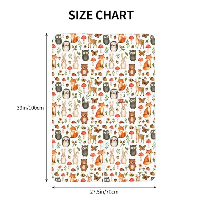 KiuLoam Woodland Animals Baby Car Seat Canopy, Nursing Cover for Mom Breastfeeding Scarf, Infant Car Seat Cover/Multiuse Baby Stroller Covers for Babies Boys Girls