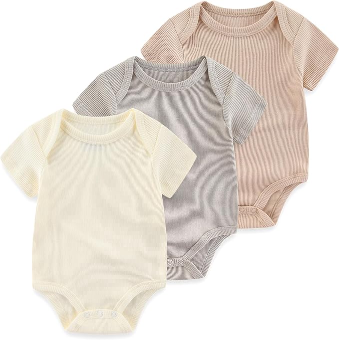 Baby Bodysuit Boy Girl Clothes Soft Newborn Infant Outfit Short Sleeve Romper