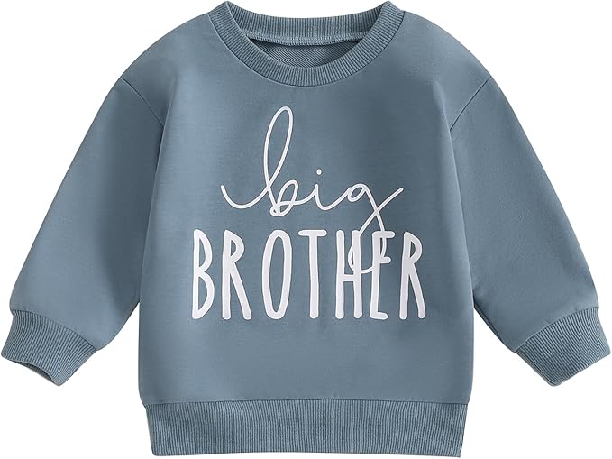 Twopumpkin Baby Toddler Girl Boy Sweatshirt/Romper Long Sleeve Sister Brother Matching Outfit Newborn Clothes