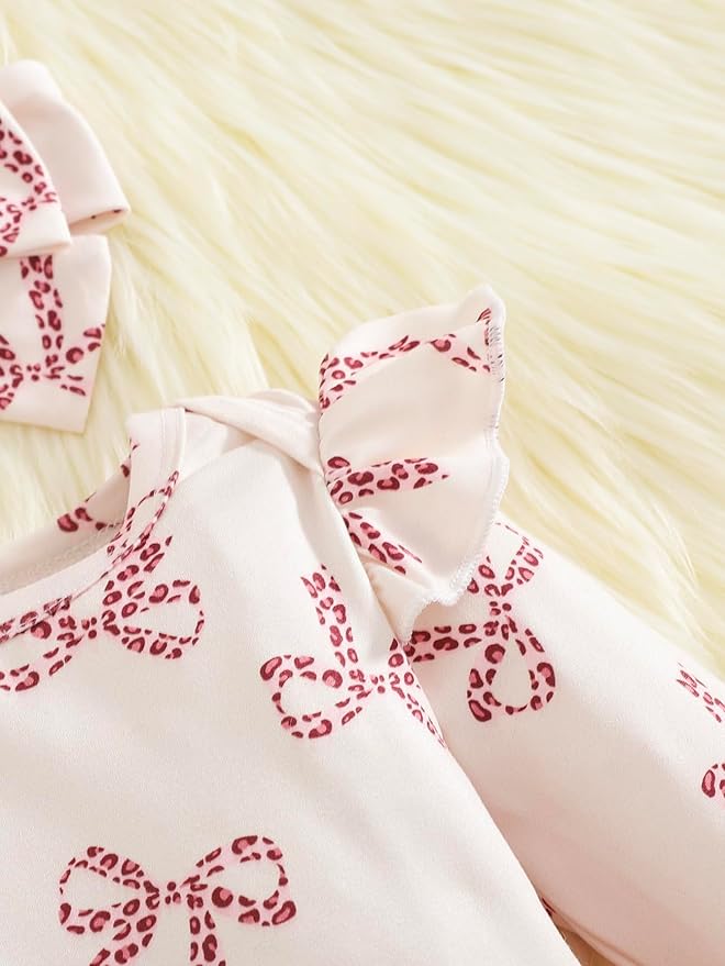 Baby Girl Clothes Newborn Infant Outfits Cute Summer Clothes Spring Romper Set+Hat+Headband