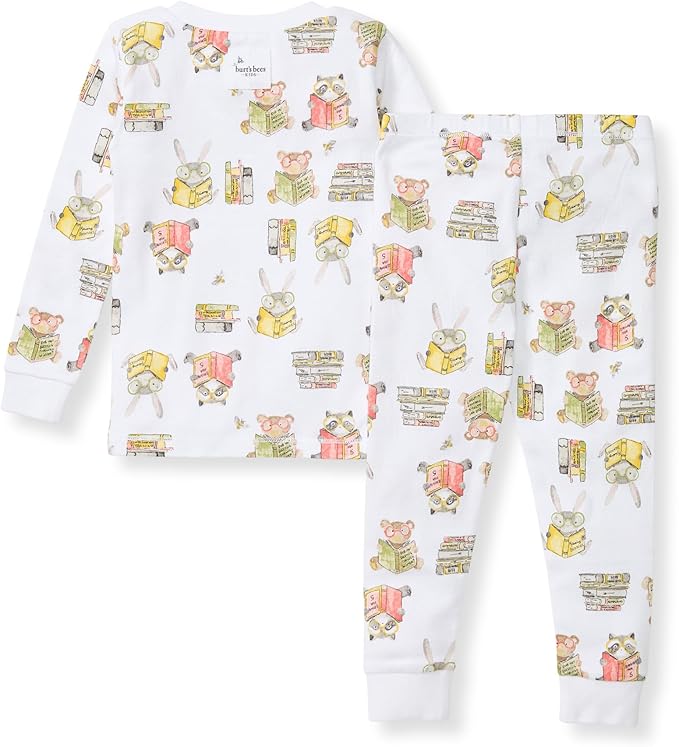 Burt's Bees Baby Boys' 2-Piece Long Sleeve Tee and Pants Organic Cotton Pajama Set
