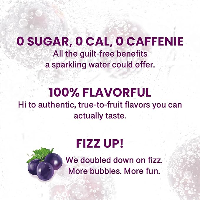 CHI FOREST Grape Delight sparkling water, 0 Sugar 0 Carolies, 11.15 oz* 24