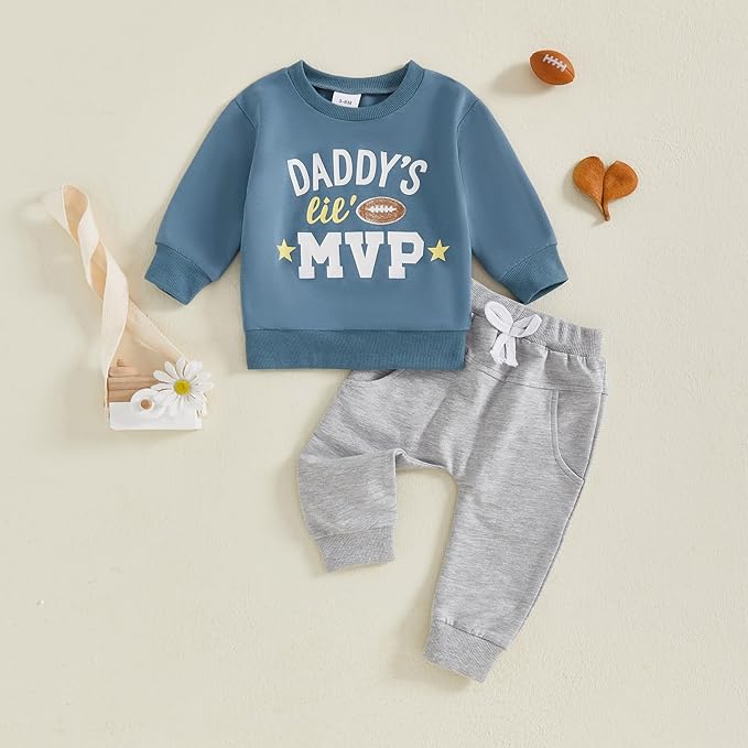 CIYCUIT Toddler Baby Boy Clothes Long Sleeve Sweatshirt Pants Set Fall Winter Outfits