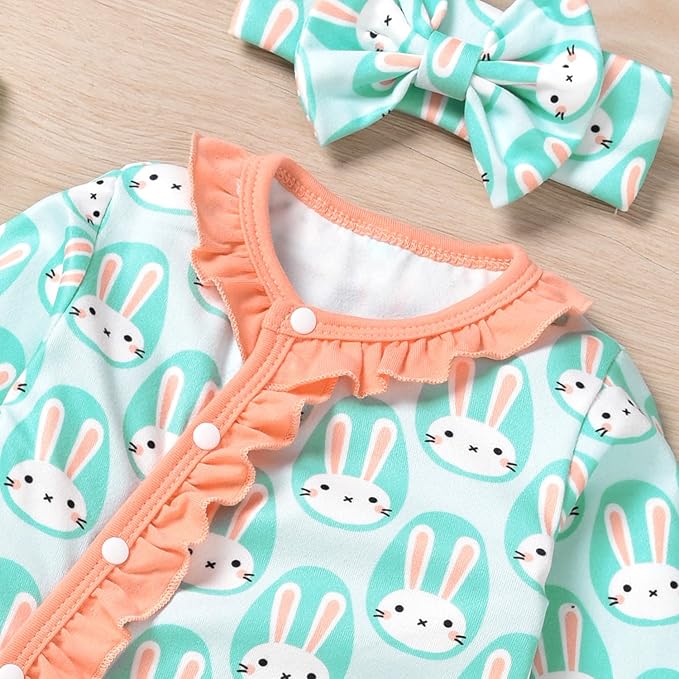 Aalizzwell Baby Girls Romper Outfit Fall Winter Clothes with Accessories