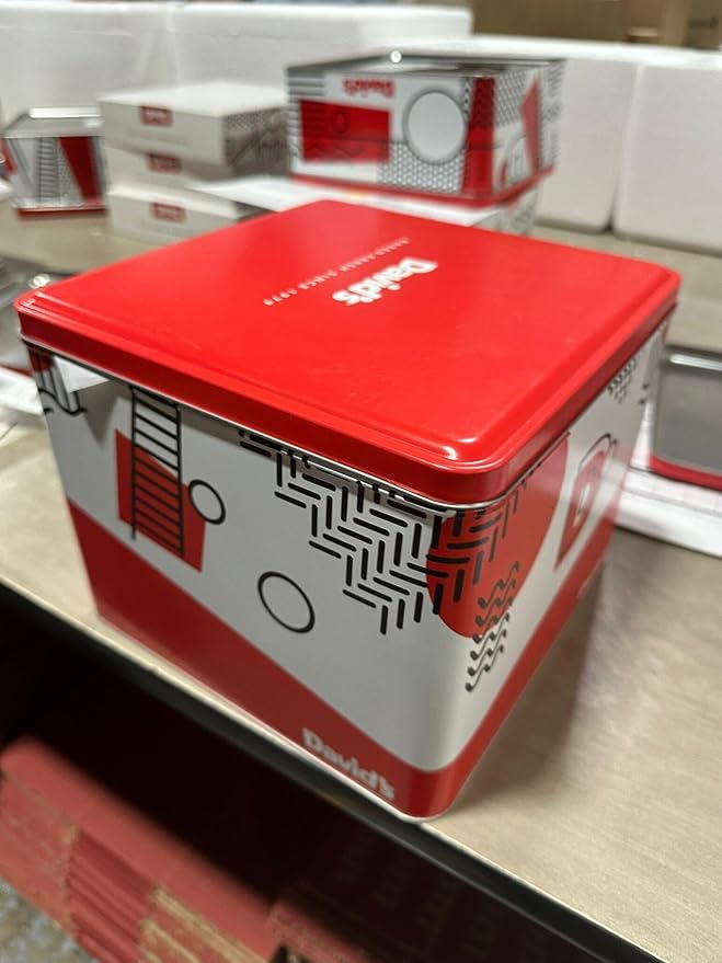 David's Cookies 5lb Assorted Cookies & Brownies Tin Gift Basket – Fresh-Baked Delicious Gourmet Treats for Sharing | Ideal Party Pack Gift Basket for Family, Friends, Holidays, & Special Occasions