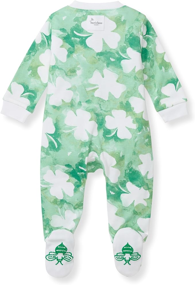 Burt’s Bees Baby Boys' One-Piece Sleep and Play 100% Organic Cotton PJs