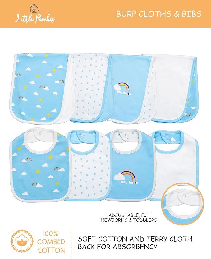 Baby Boy Clothes & Accessories Set – Newborn Essentials Gift – Fits 6 to 9 Months