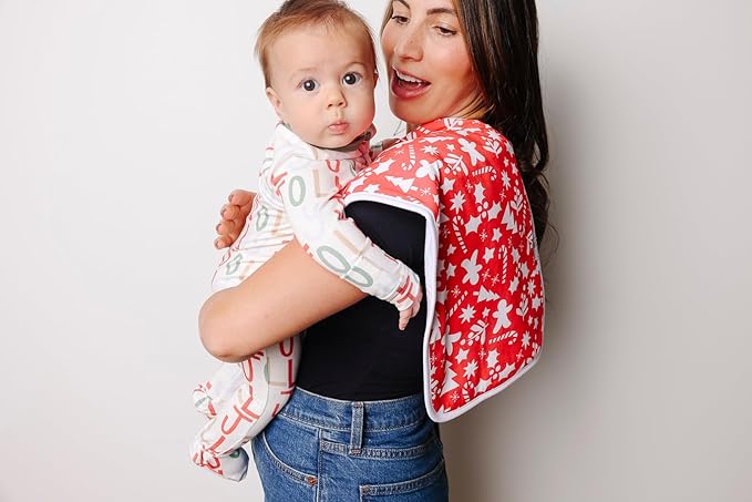 Copper Pearl Baby Burp Cloth Large 21''x10'' Size Premium Absorbent Triple Layer 3-Pack Gift Set Jolly