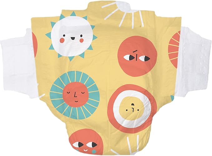 Hello Bello Premium Diapers Size 4, 84 Count Disposable, Extra-Absorbent, and Hypoallergenic Baby Diapers with Snug and Comfort Fit, Sunnyside Up Pattern Value Pack