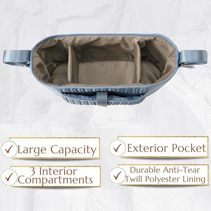 Universal Baby Stroller Organizer,Diaper Caddy Organizer with Adjustable Straps to Fits Nearly Any Strollers