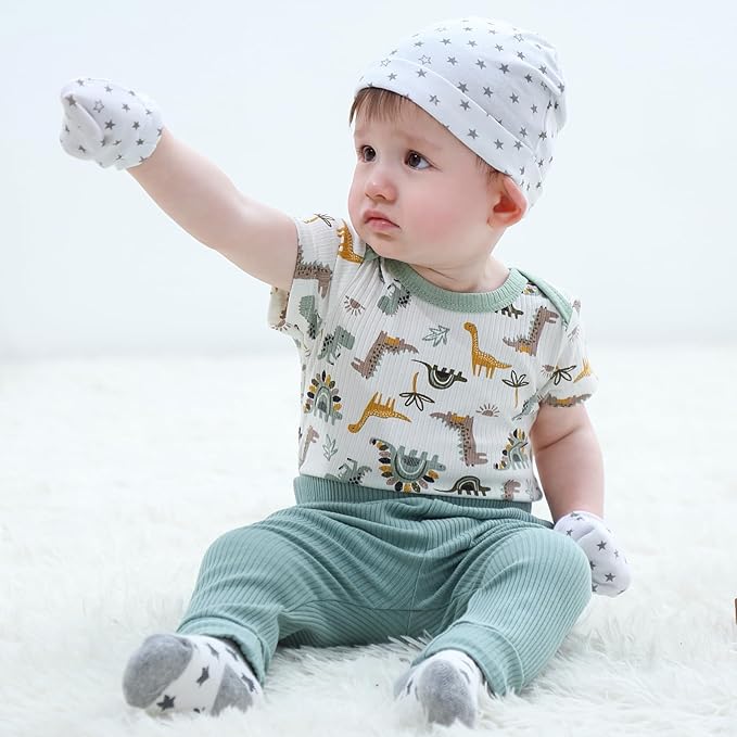 Baby Bodysuit Boy Girl Clothes Soft Newborn Infant Outfit Short Sleeve Romper
